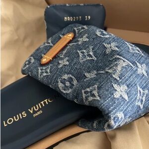 Louis Vuitton Remix Denim Monogram mules